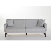 Трехместный Диван-кровать Flexy Флекси (светло-серый)