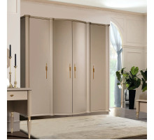 Четырехстворчатый шкаф для одежды Моника (Капучино эмаль) Четырехстворчатый шкаф для одежды Моника (Капучино эмаль)