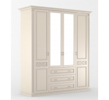 Четырехстворчатый шкаф для одежды Верона MUR-102-04 st с зеркалом