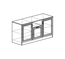 Тумба в гостиную Лира 45 светлая